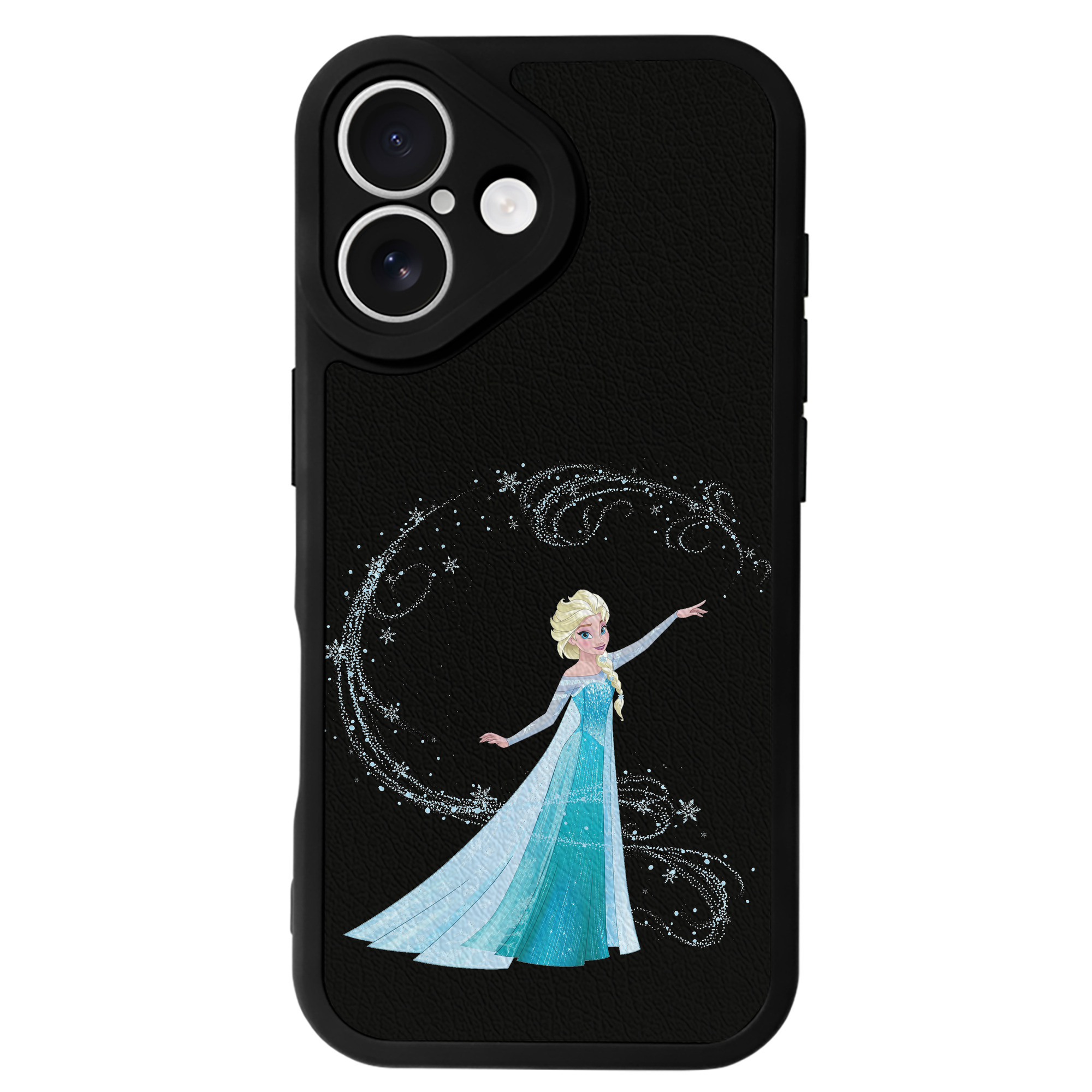 （画像用） アナと雪の女王 アンナ エルサ Frozen Anna Elsa 【iPhone 16シリーズ対応】シリコンスマホケース（レザー調） 材質：シリコン
